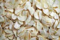 Garlic flake with root